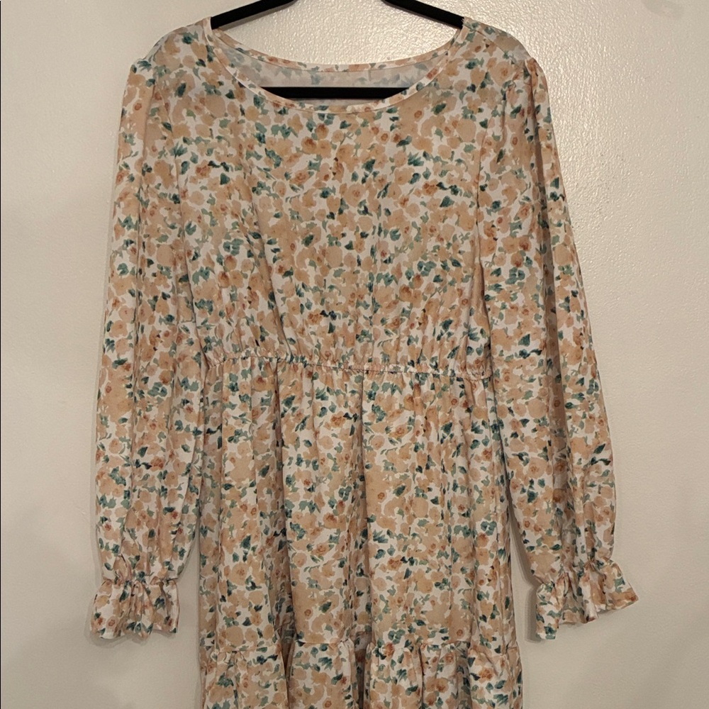 Floral Long Sleeve Dress